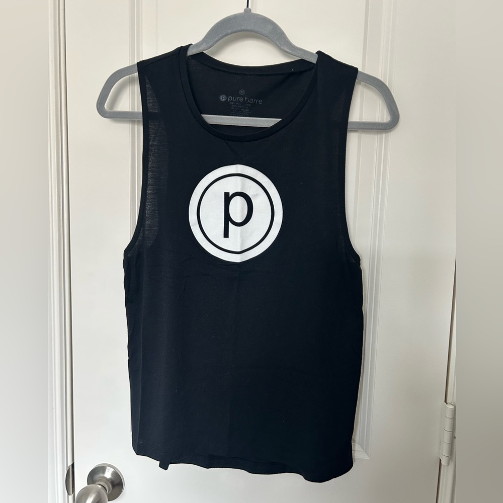 Black Circle P Pure Barre Tank